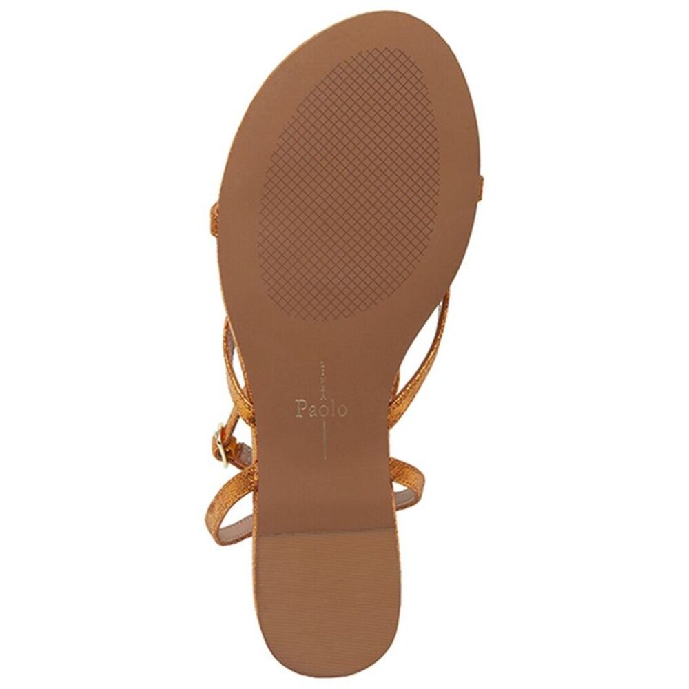 Linea Paolo Luz-L Leather Sandal, Orange - Picture 3 of 4